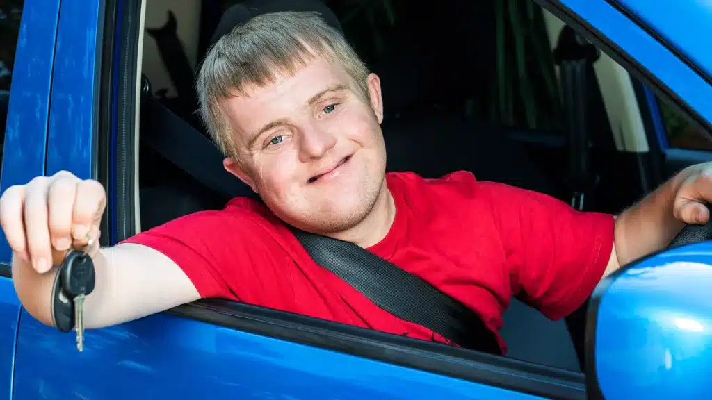 Young Driver with Downs Syndrome -Driving Lessons for People with Mental Impairments - Gold Coast